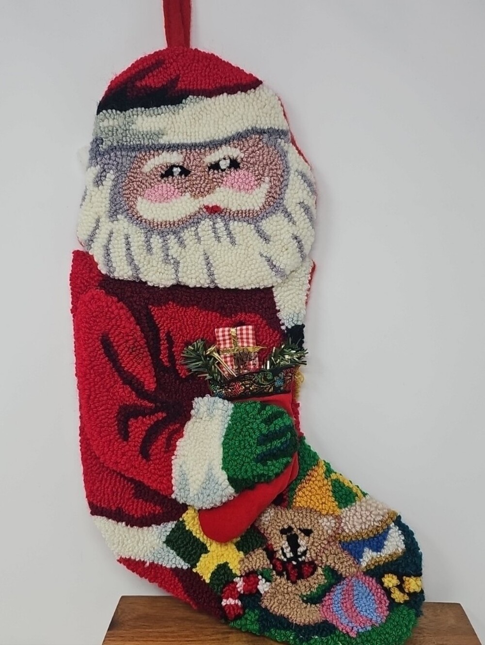 Classic Red Santa Holiday Stocking by